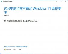��ν���޷�ʹ�ð�װ������U���ϰ�װwindows11