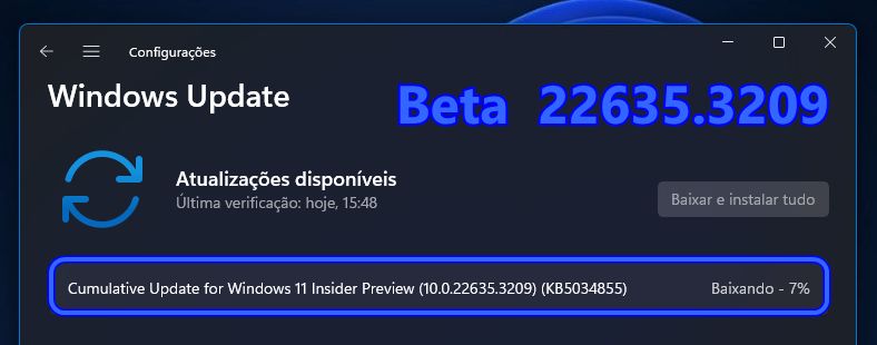 微软 Win11 Beta 22635.3209 预览版来了！