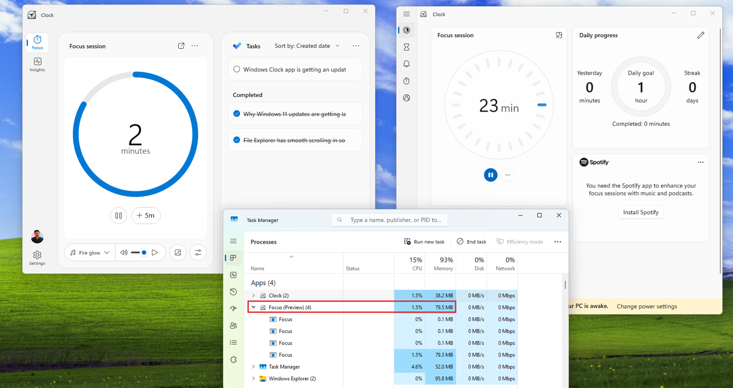 ΢������ Win11 ʱ��Ӧ�ã���ǿ��רע